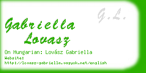 gabriella lovasz business card